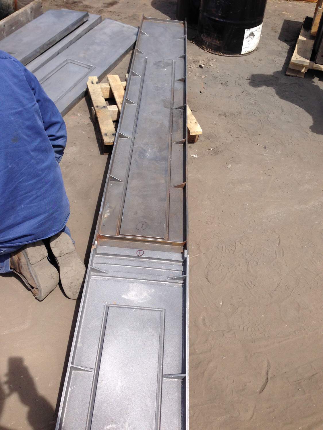 Galveston stone restoration - Backside of picture frame panel